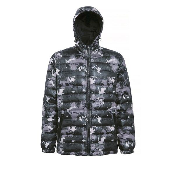 2786 MensOutdoor Water & Wind Resistant Padded Down Style Jacket/Coat / Camo G
